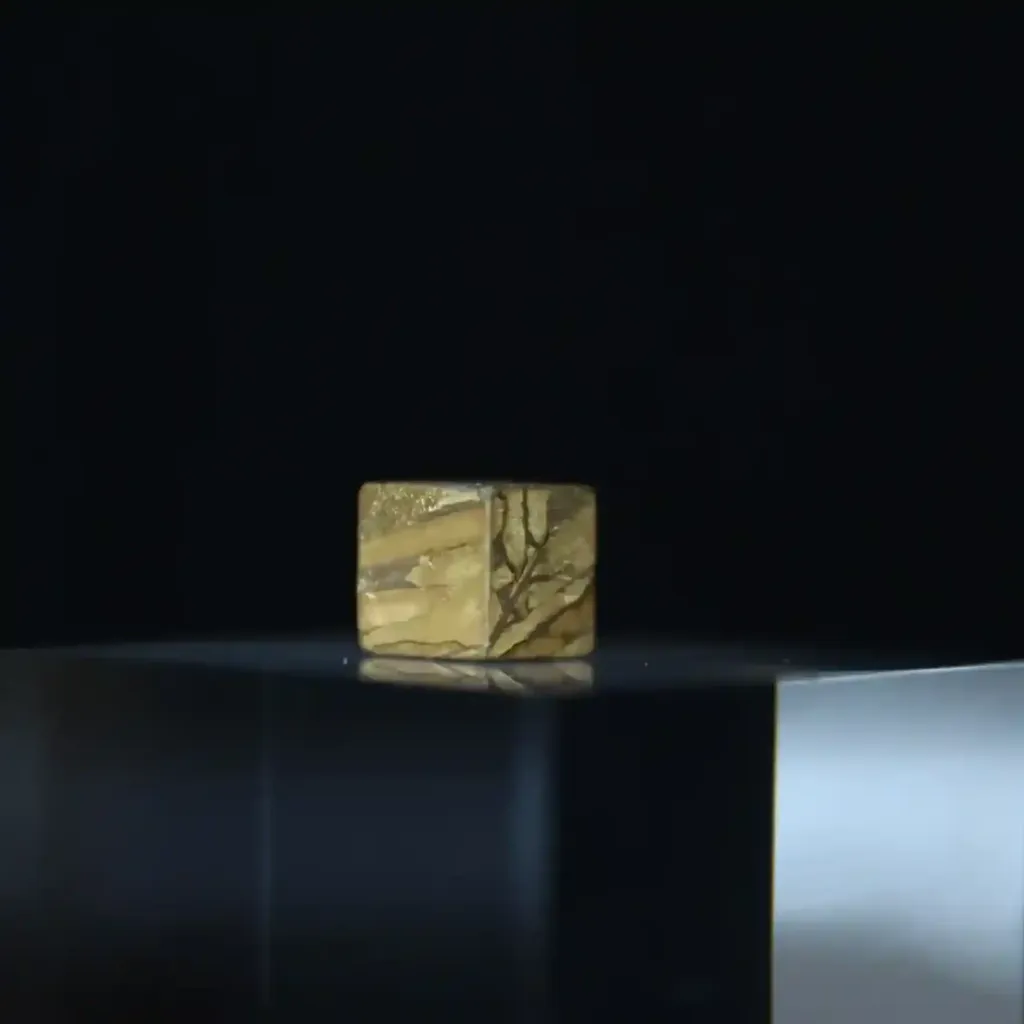 Pallasite Meteorite with 24K Gold Gilding, billion years old - preview photo 4123