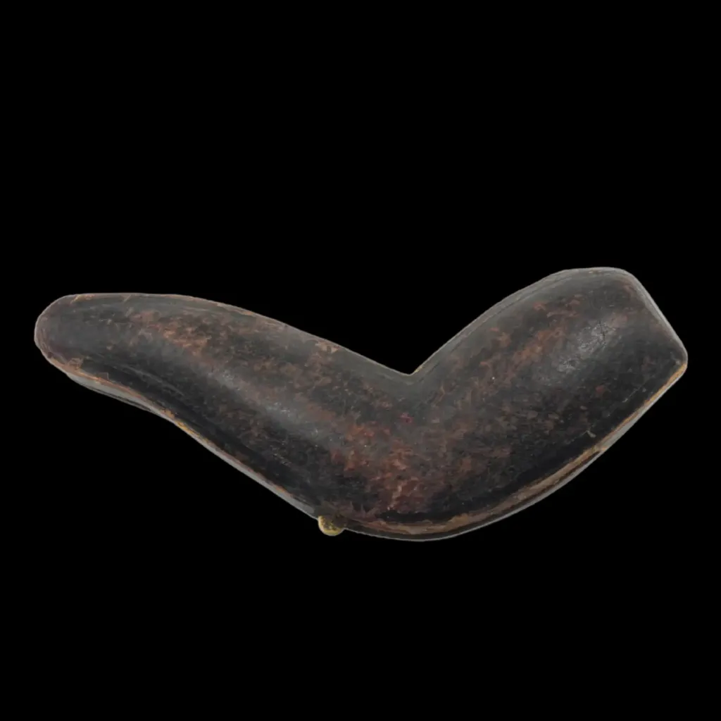 Amber Twist Smoking Pipe in Fitted Case – Late 19th Century Baltic Amber Artistry - preview photo 5123