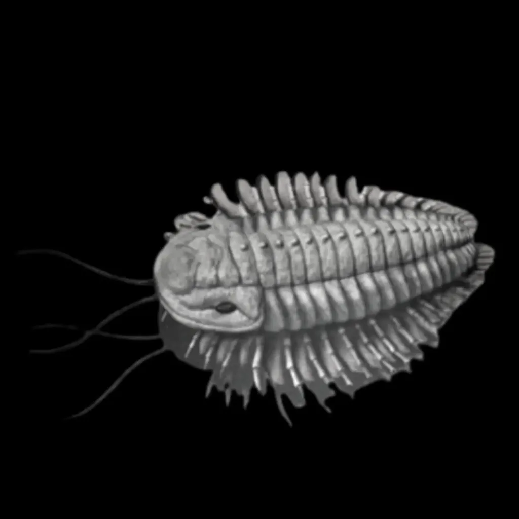 Fossil Plate with Mass Aggregation of Trilobites, Paleozoic Era - preview photo 5123
