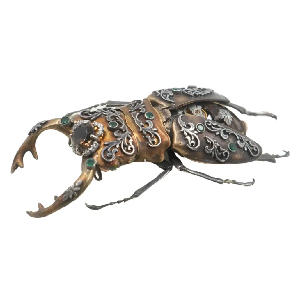 Ornamental Stag Beetle Automaton – A Masterpiece of 19th-Century French Jewelry Artistry - preview photo 2123