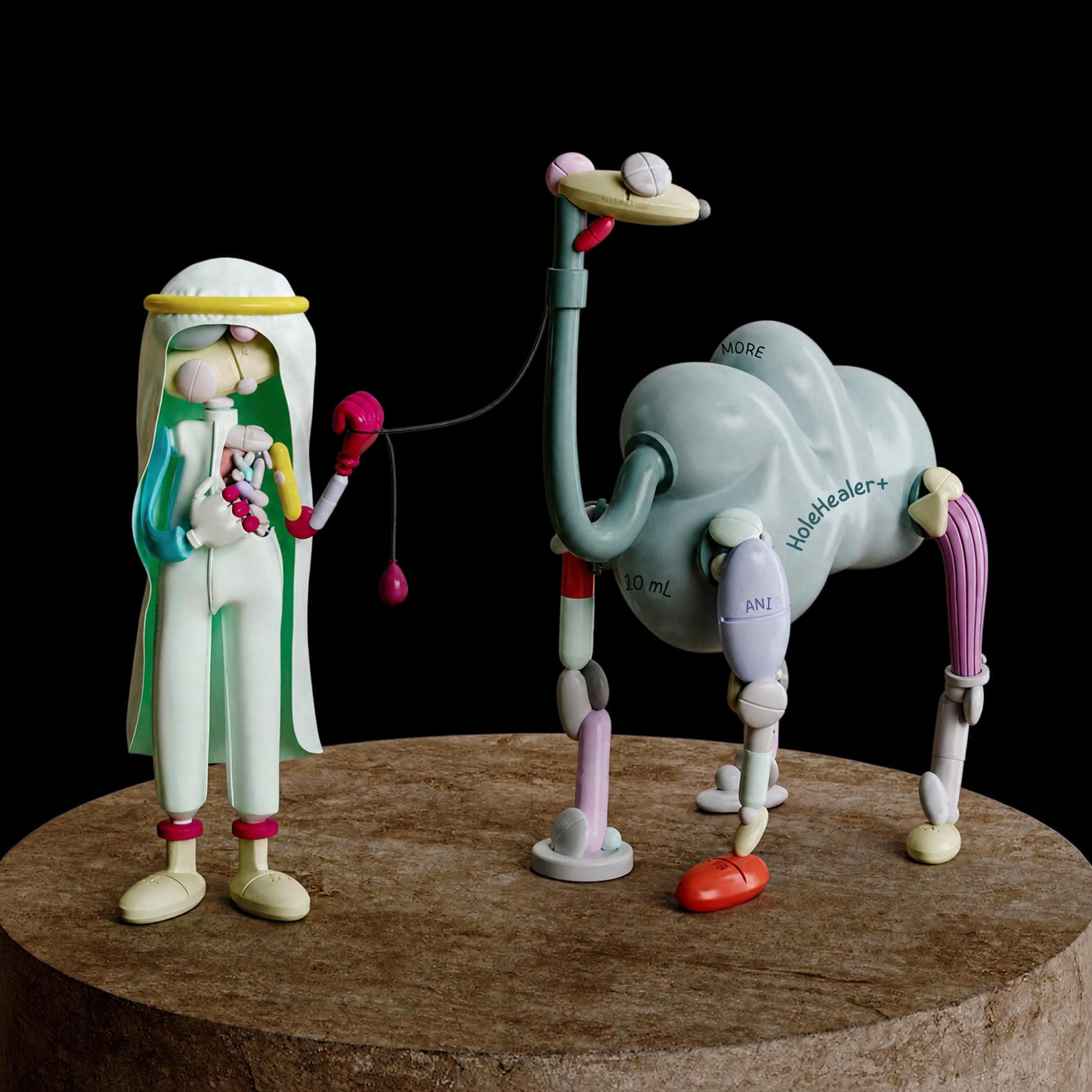 Desert Pillman - Sculpture, Taras Zheltyshev, Yoomoota Art Universe - preview photo 1123
