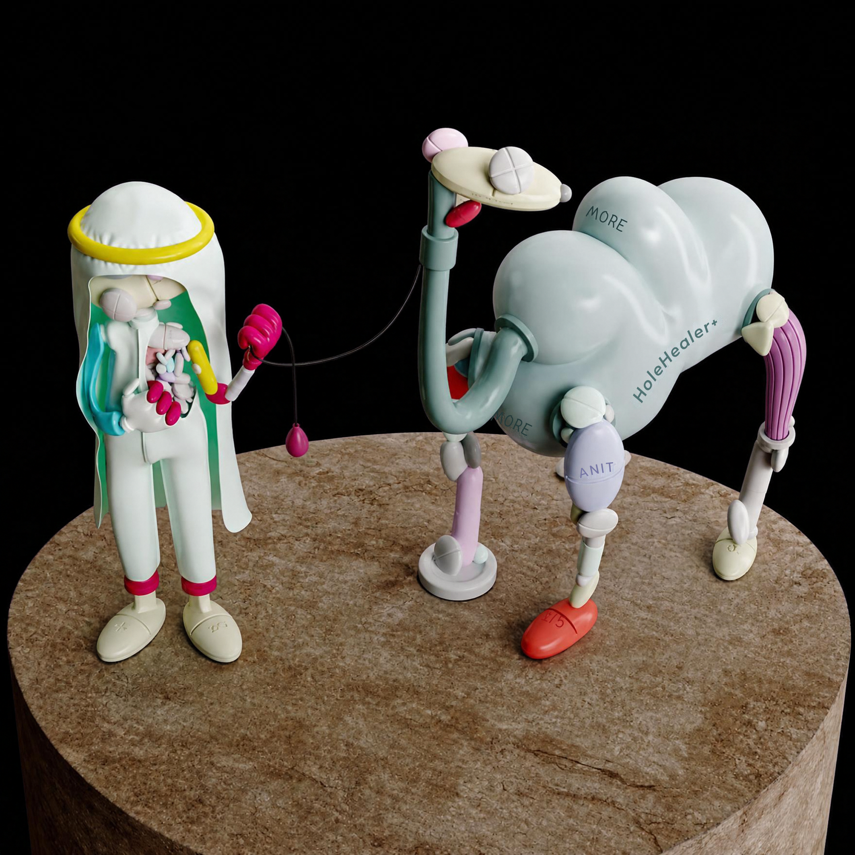 Desert Pillman - Sculpture, Taras Zheltyshev, Yoomoota Art Universe - preview photo 3123