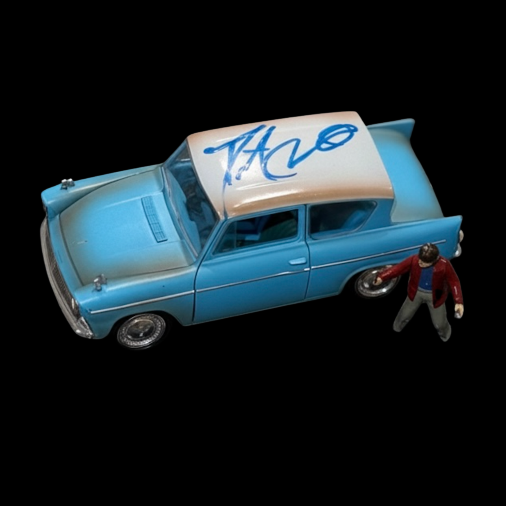 Daniel Radcliffe（丹尼爾·烈福）親筆簽名《哈利波特：消失的密室》（2002）Ford Anglia 模型車 - 預覽圖片 2123