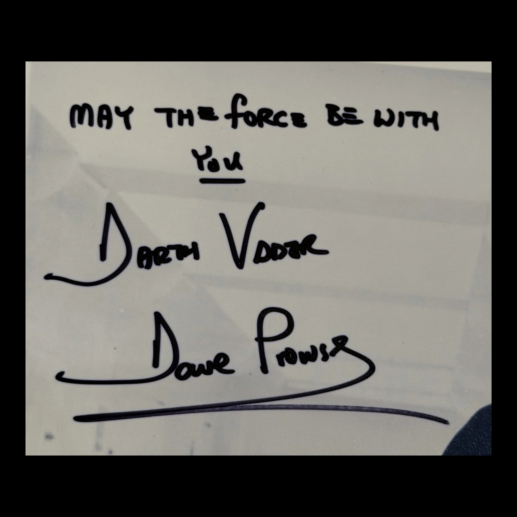 David Prowse 親筆簽名《星球大戰》相片（附題詞） - 預覽圖片 1123