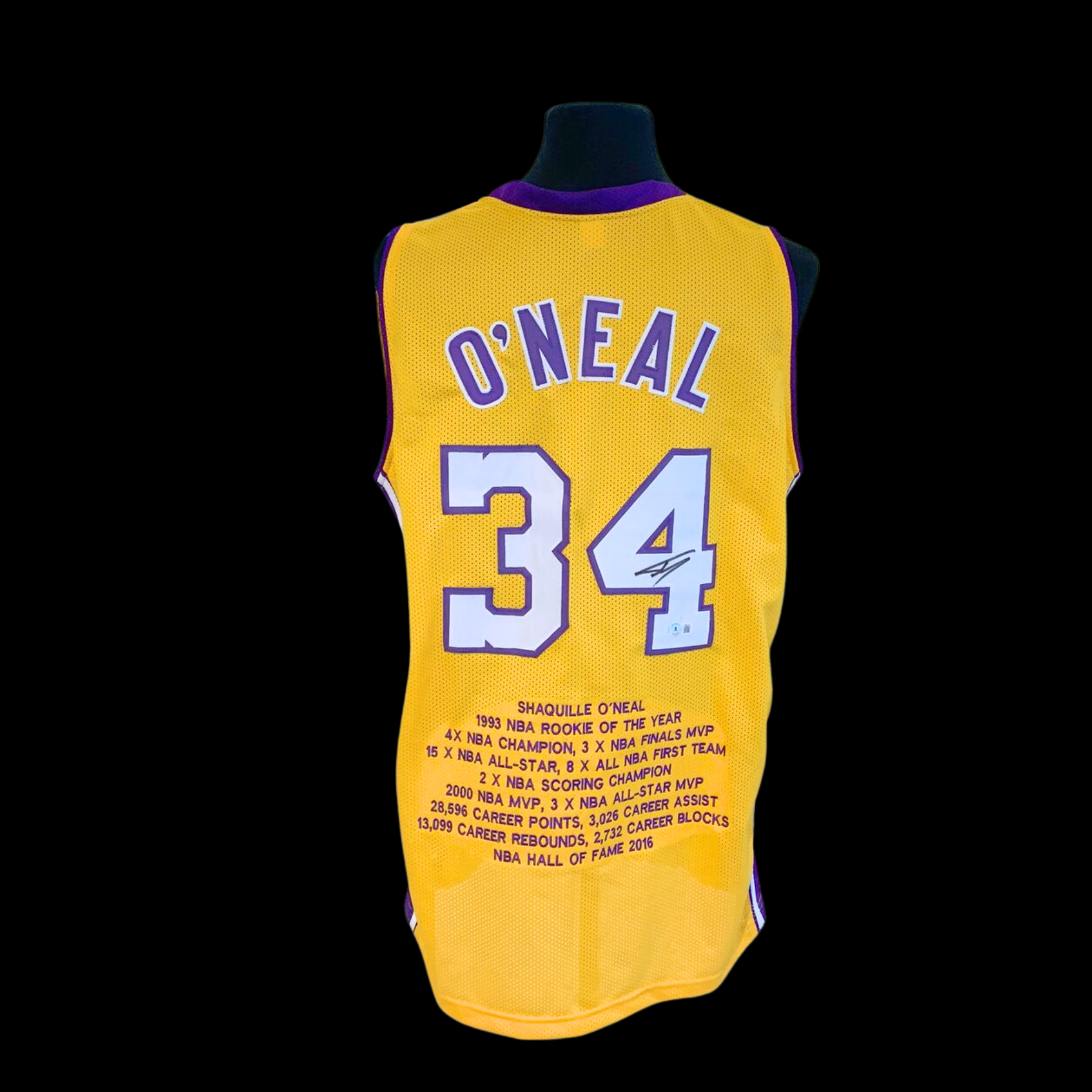Shaquille O'Neal Autographed Los Angeles Lakers jersey - preview photo 1123