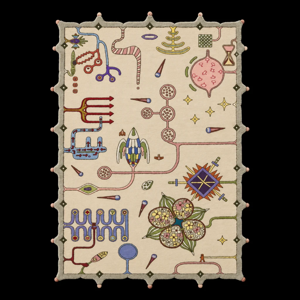 World Map (YRM) Rug by Taras Yoom, Yoomoota Art Universe
